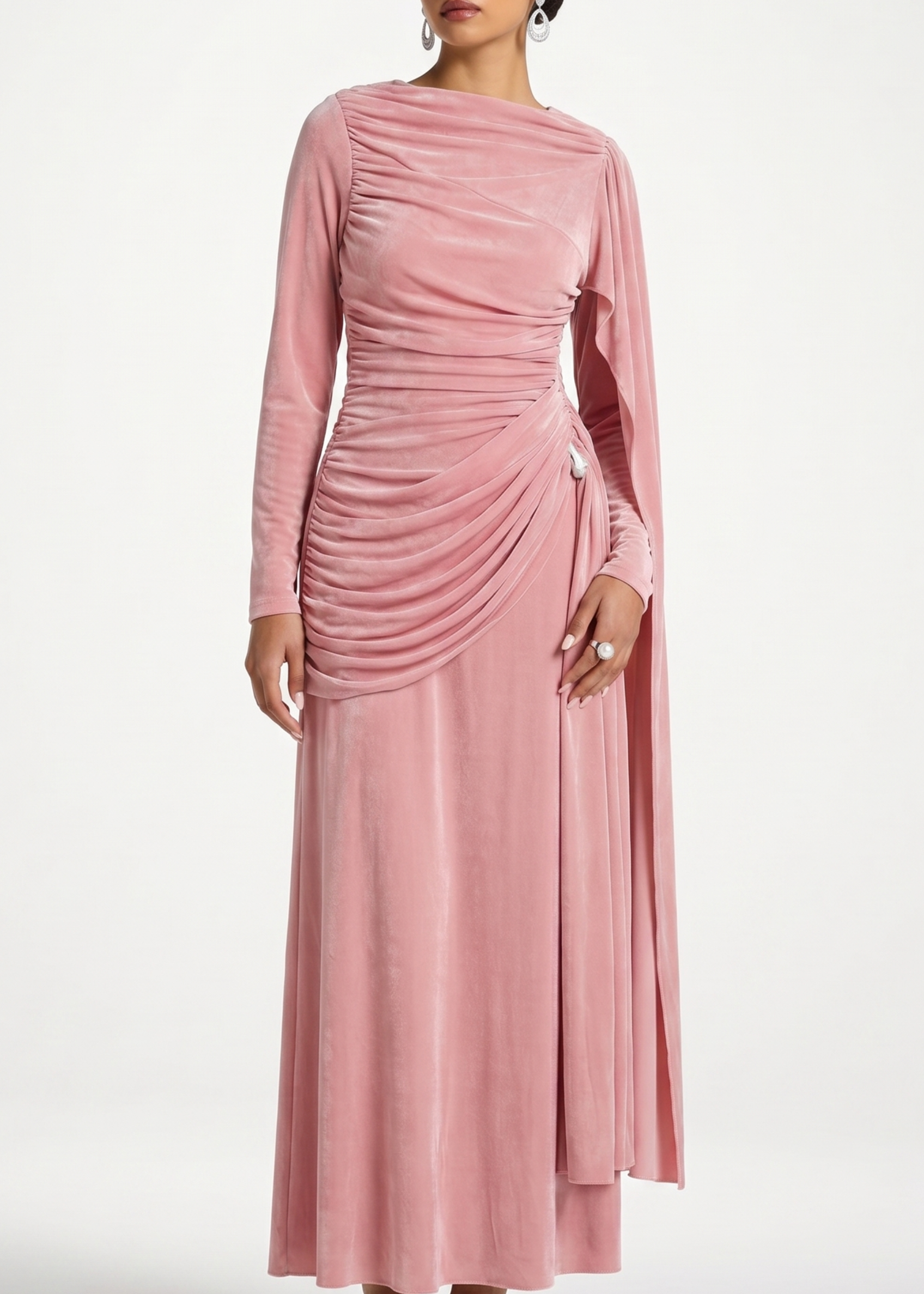 Tihila Ruched Maxi Dress