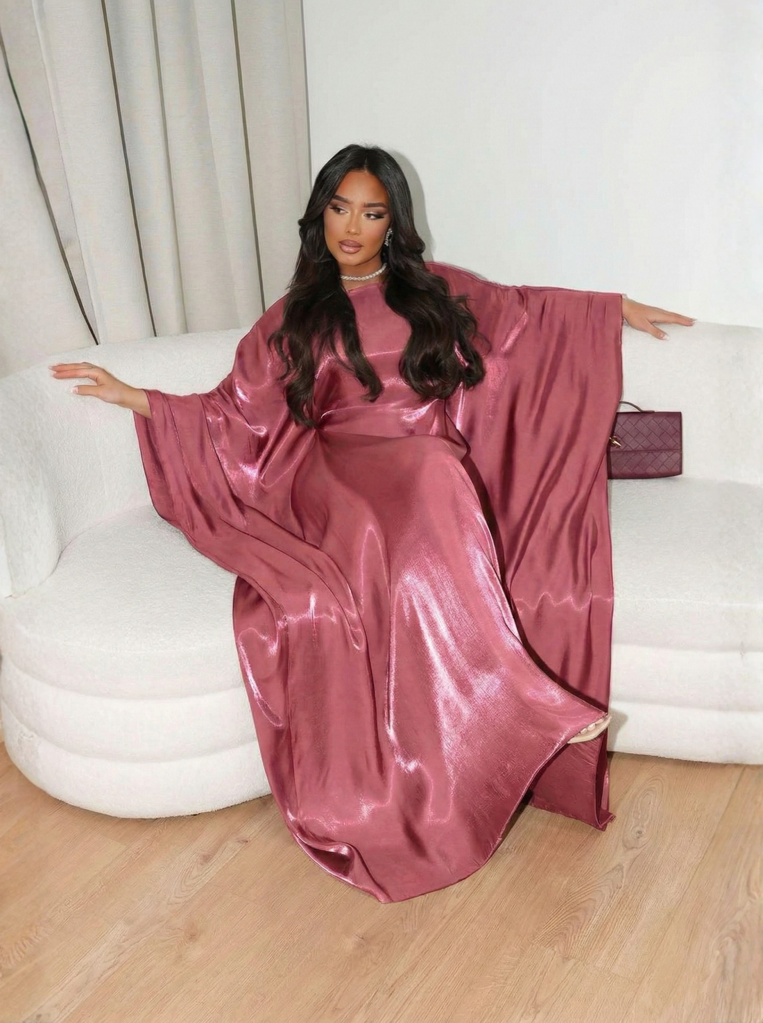 Cherry Butterfly Abaya- Set