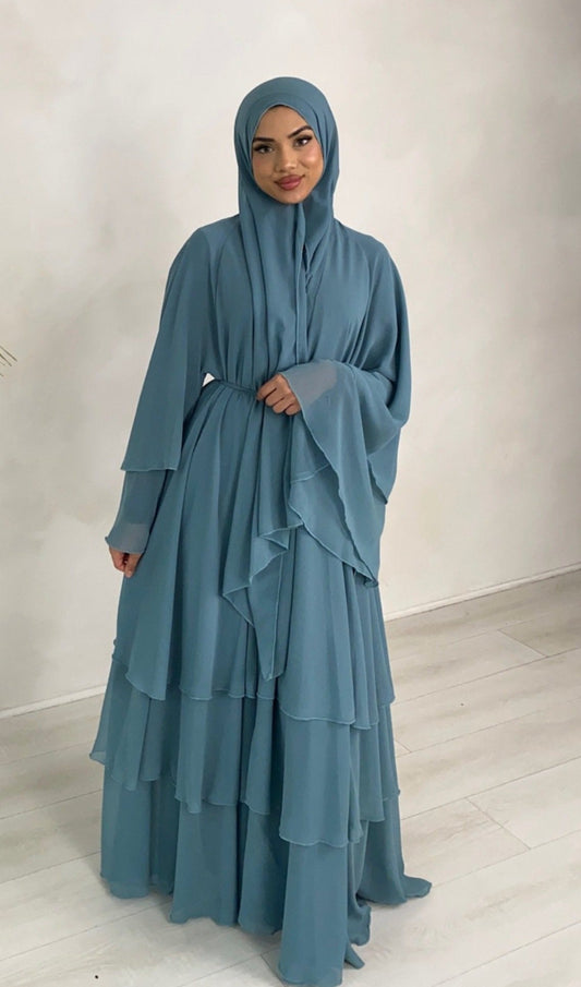 NOOR Layered - Chiffon Abaya