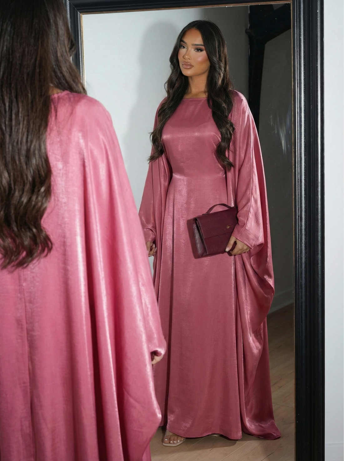 Cherry Butterfly Abaya- Set