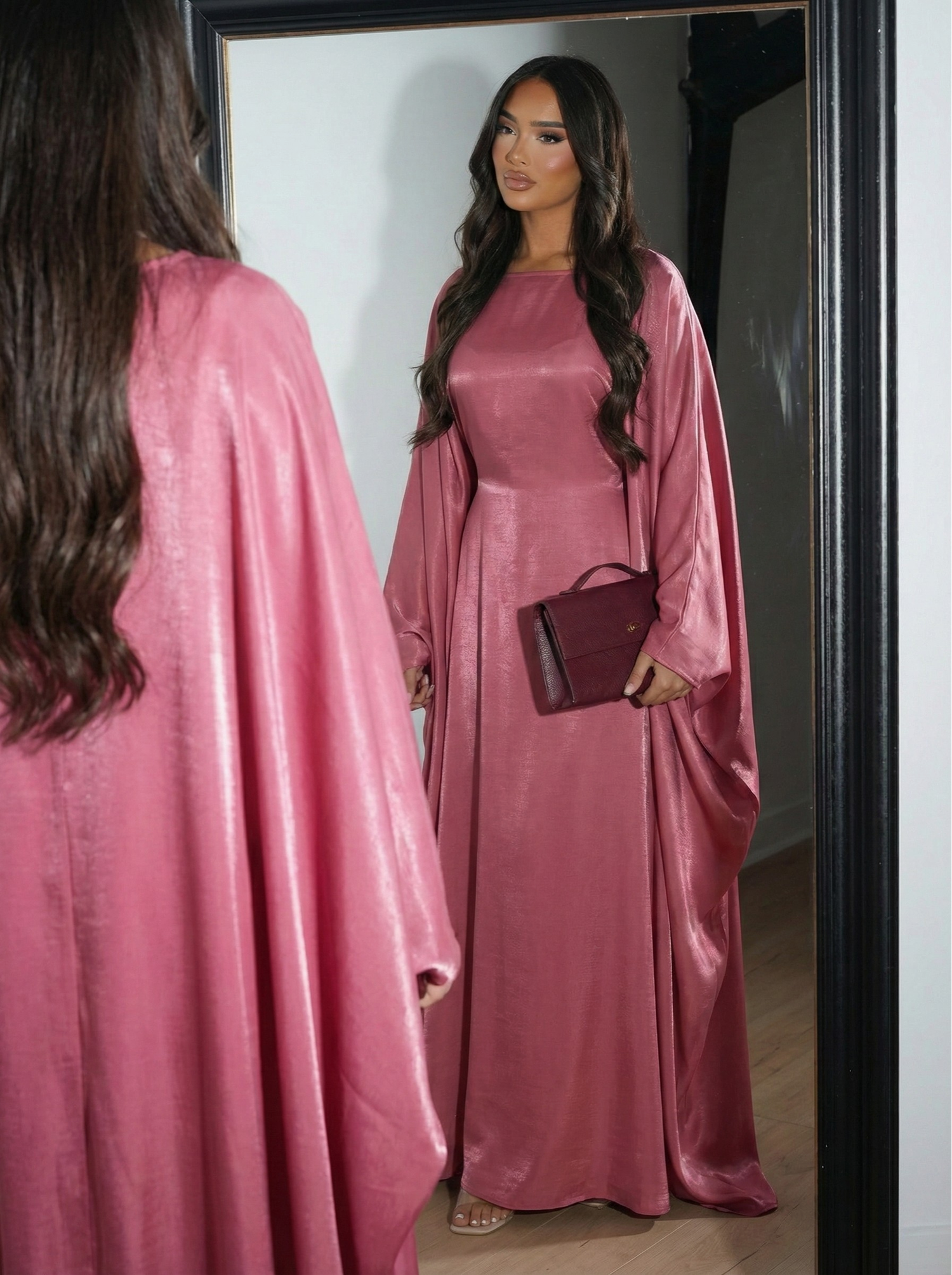Cherry Butterfly Abaya- Set