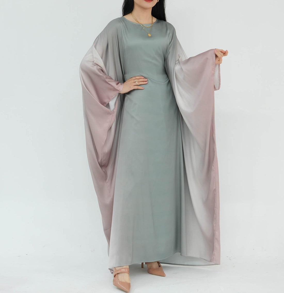 Ombré Butterfly Abaya