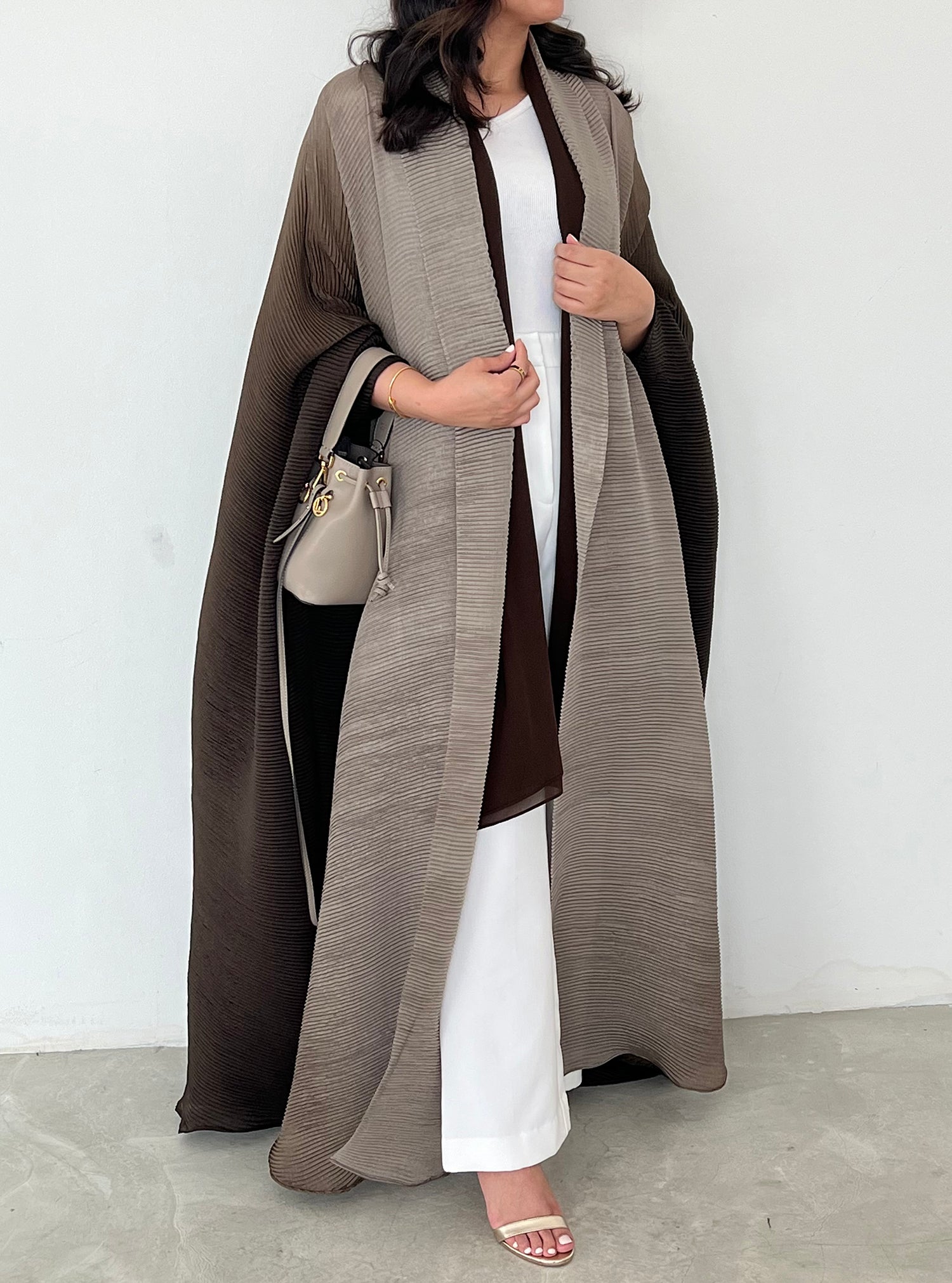 Miyake pleat - Open Abaya