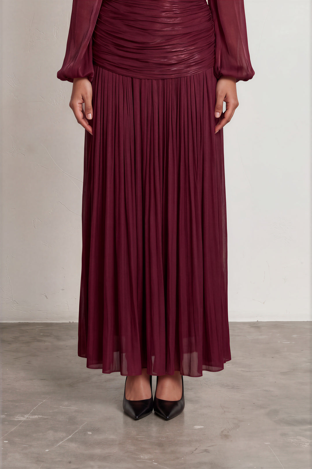 Aurora Pleated Gown