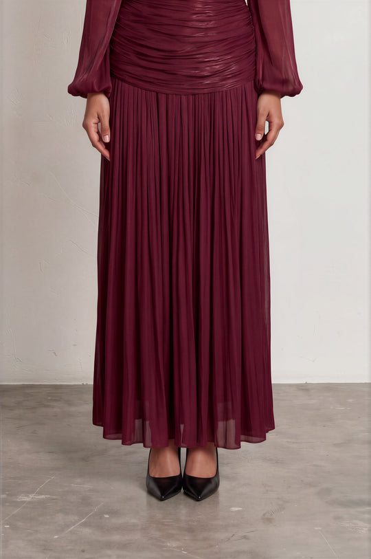 Aurora Pleated Gown