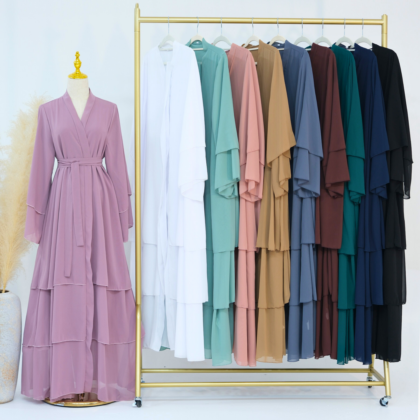 NOOR Layered - Chiffon Abaya