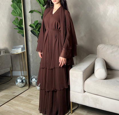 NOOR Layered - Chiffon Abaya