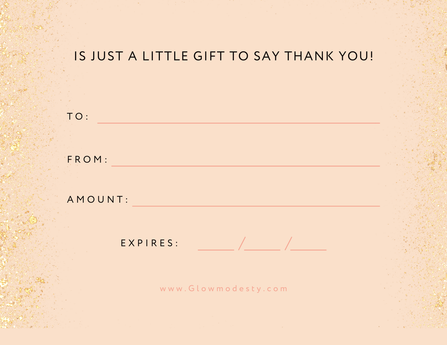 GIFT CARD - by GLOW MODESTY