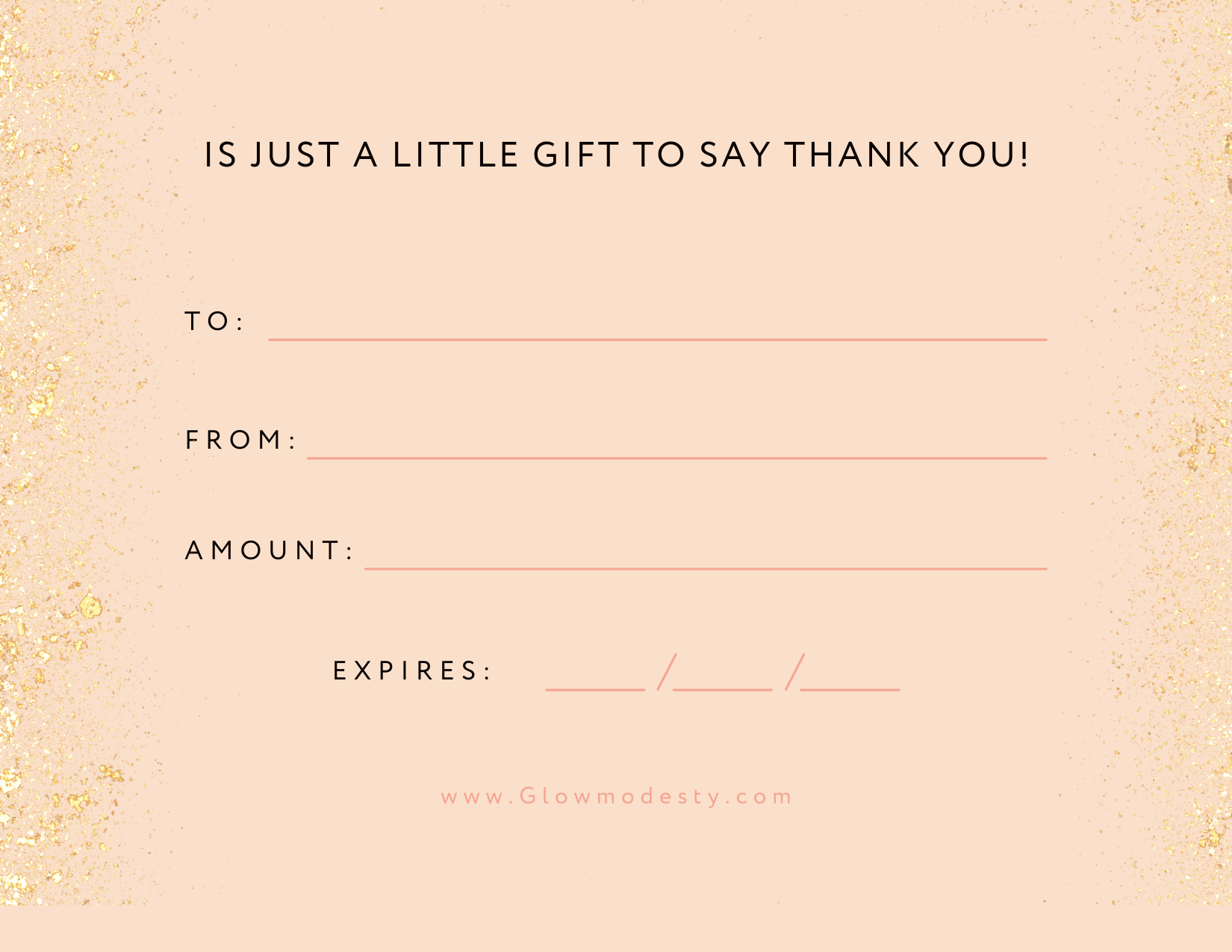 GIFT CARD - by GLOW MODESTY