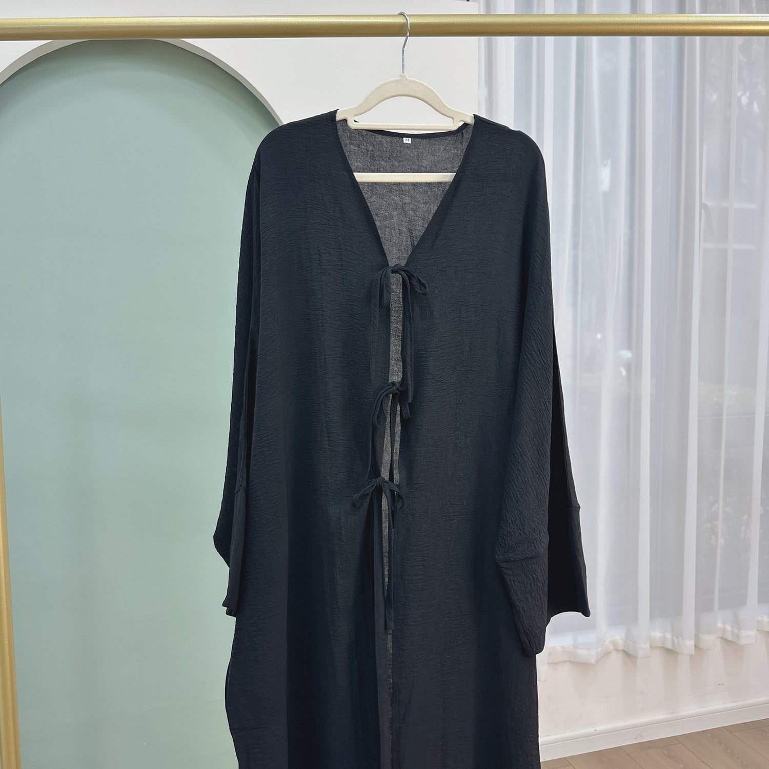 Sarah - open Abaya with bows