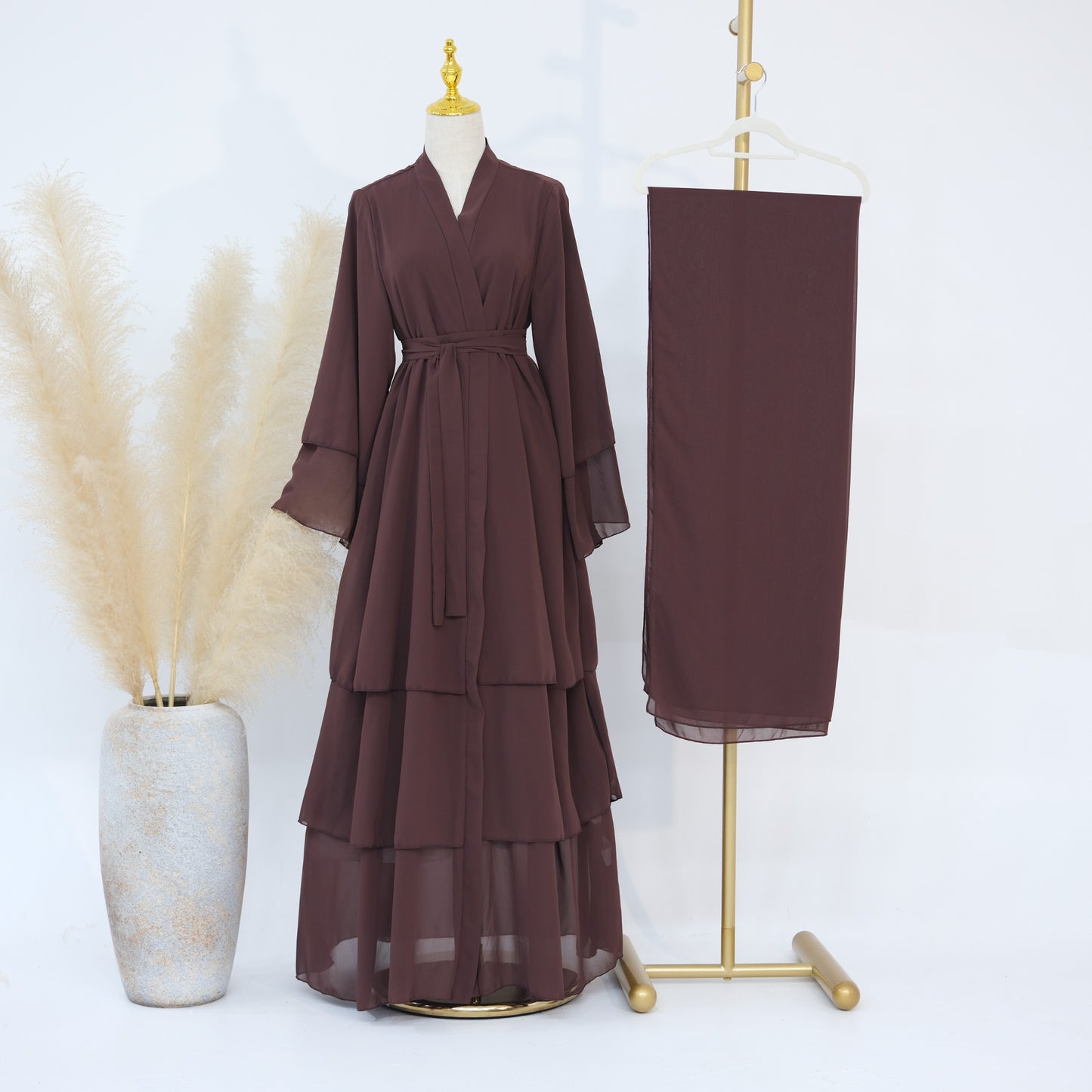 NOOR Layered - Chiffon Abaya