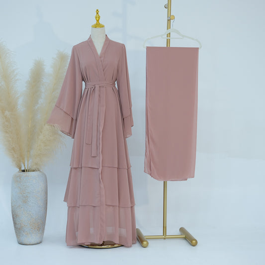 NOOR Layered - Chiffon Abaya