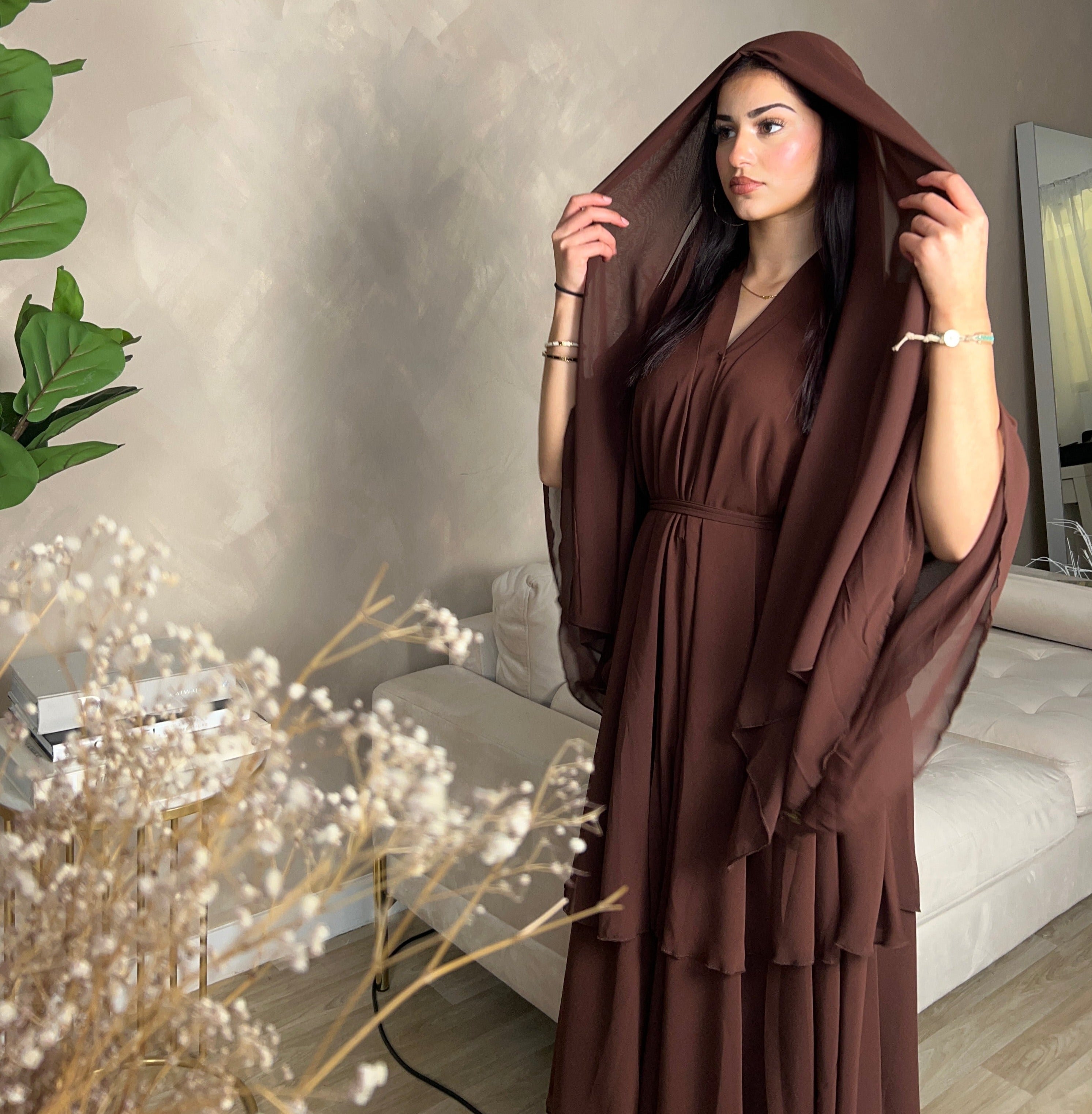 NOOR Layered - Chiffon Abaya