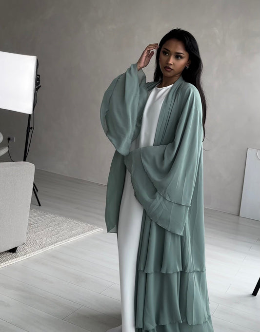 NOOR Layered - Chiffon Abaya