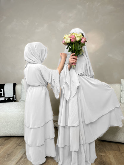 NOOR Layered Chiffon Abaya -CHILDREN