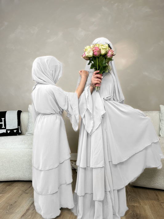 NOOR Layered Chiffon Abaya -CHILDREN