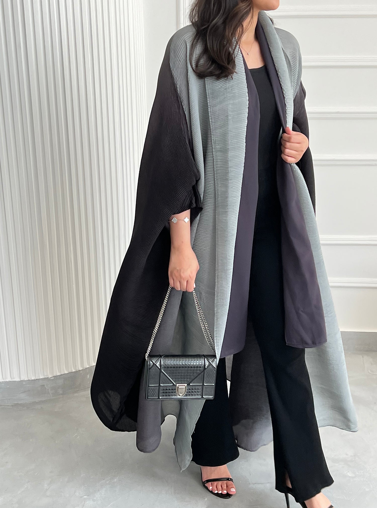 Miyake pleat - Open Abaya