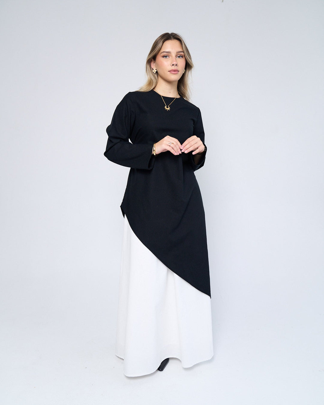 #color_black-top-white-skirt