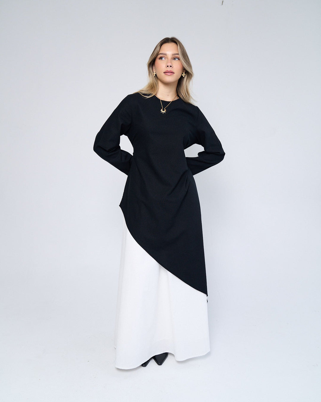 #color_black-top-white-skirt