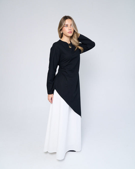 #color_black-top-white-skirt