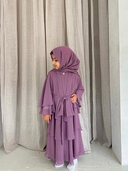 NOOR Layered Chiffon Abaya -CHILDREN