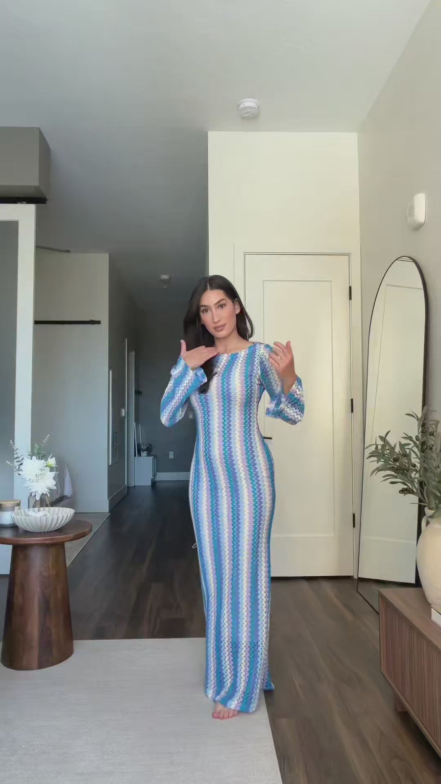Chevron Maxi Dress