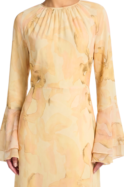 Celine Floral Chiffon Dress