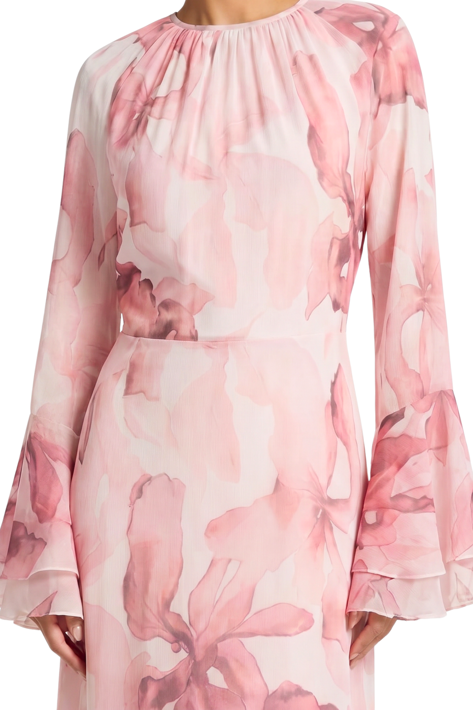 Celine Floral Chiffon Dress
