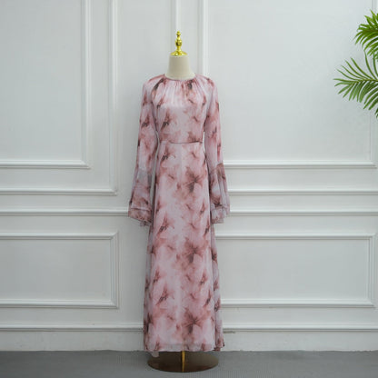 Celine Floral Chiffon Dress