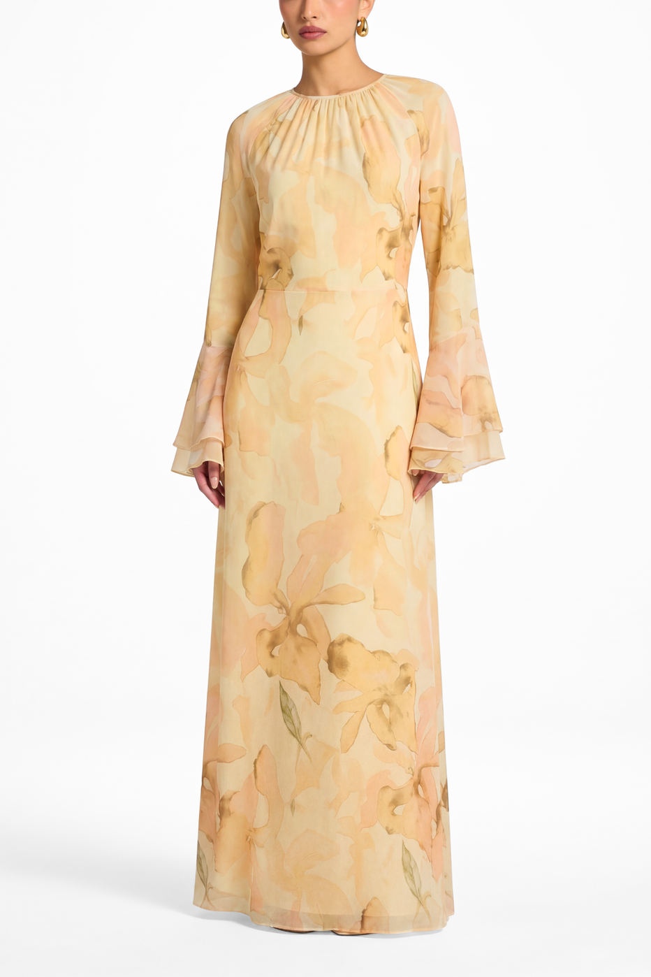 Celine Floral Chiffon Dress