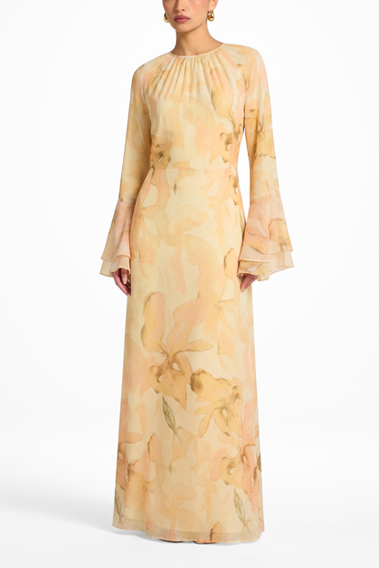 Celine Floral Chiffon Dress