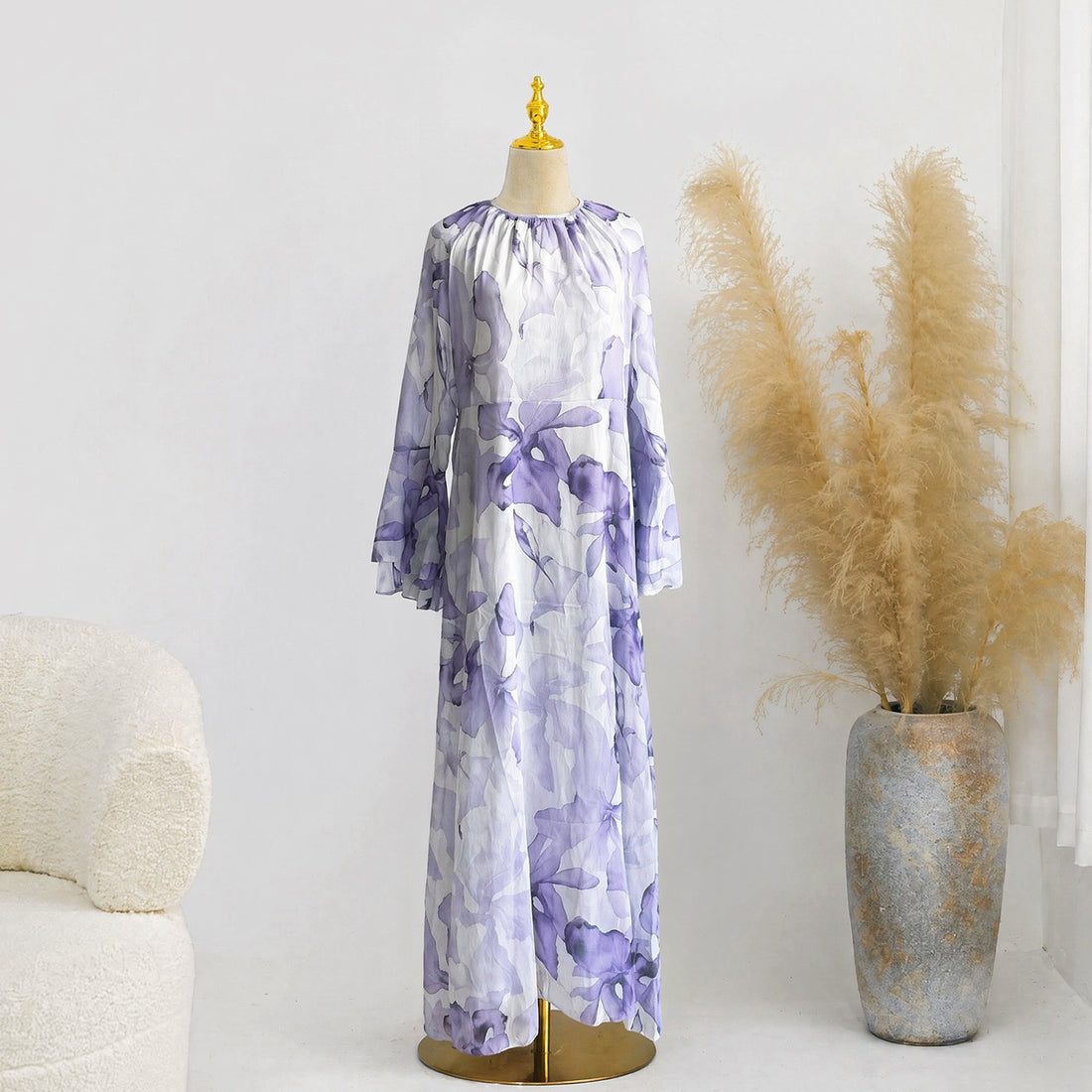 Celine Floral Chiffon Dress